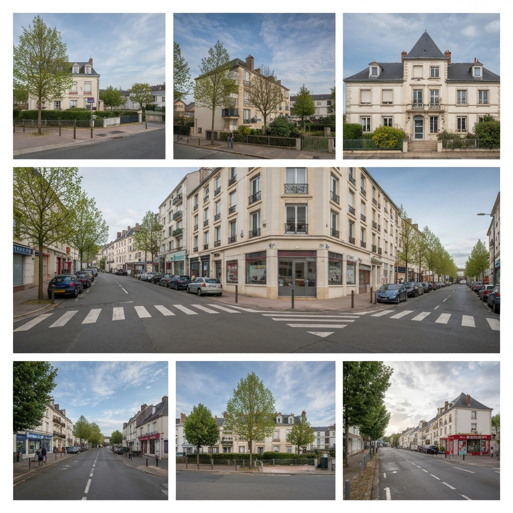 Vue d'un immeuble ancien situé rue Robespierre à Montreuil, idéal pour un investissement
