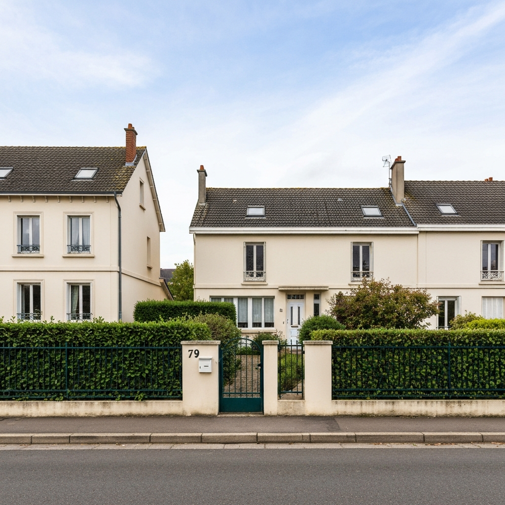 Vue panoramique de Montreuil avec des immeubles résidentiels