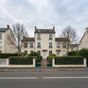 Vue aérienne d'un terrain à Montreuil en attente d'estimation