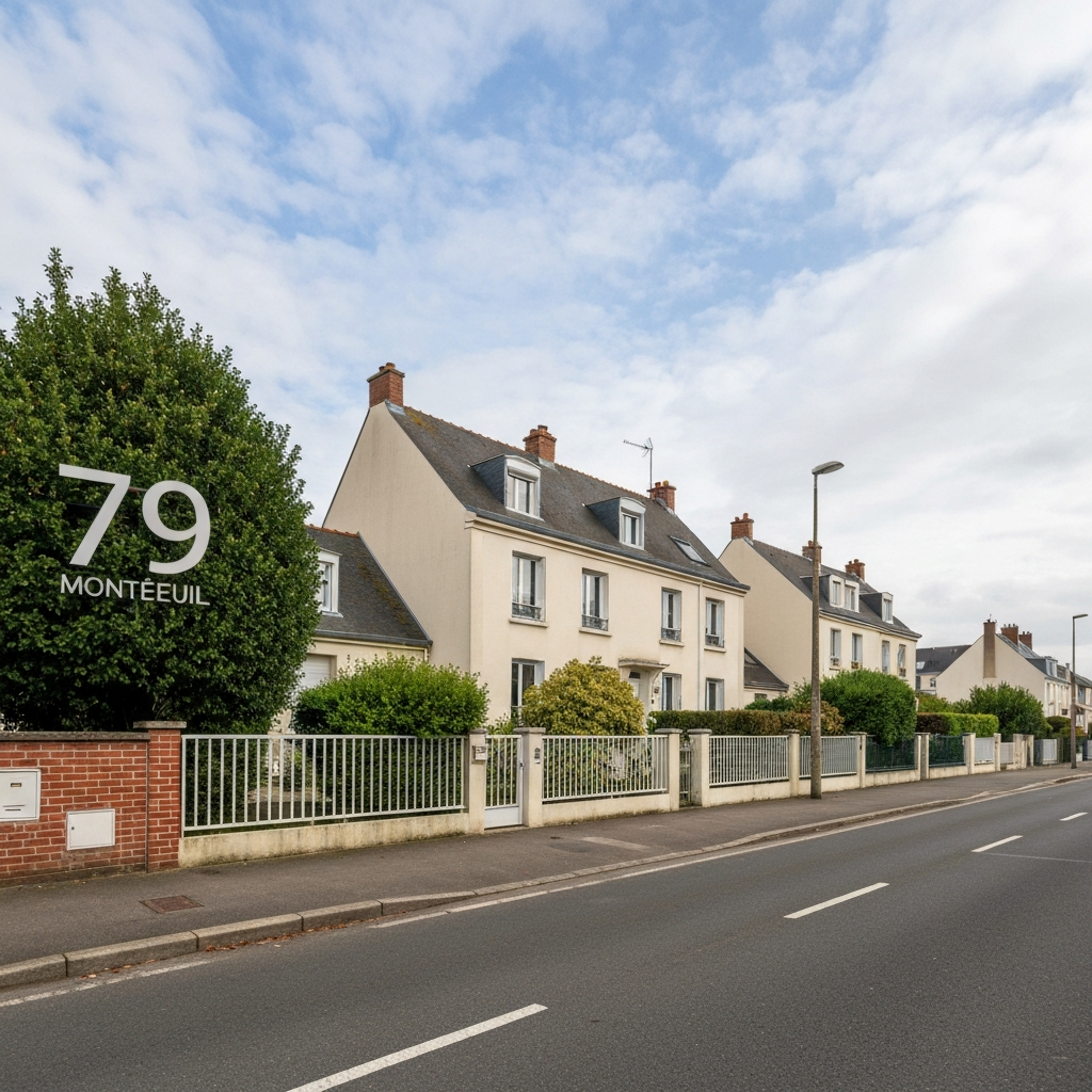 Vue du quartier Ramenas près de la station de métro Léo Lagrange à Montreuil