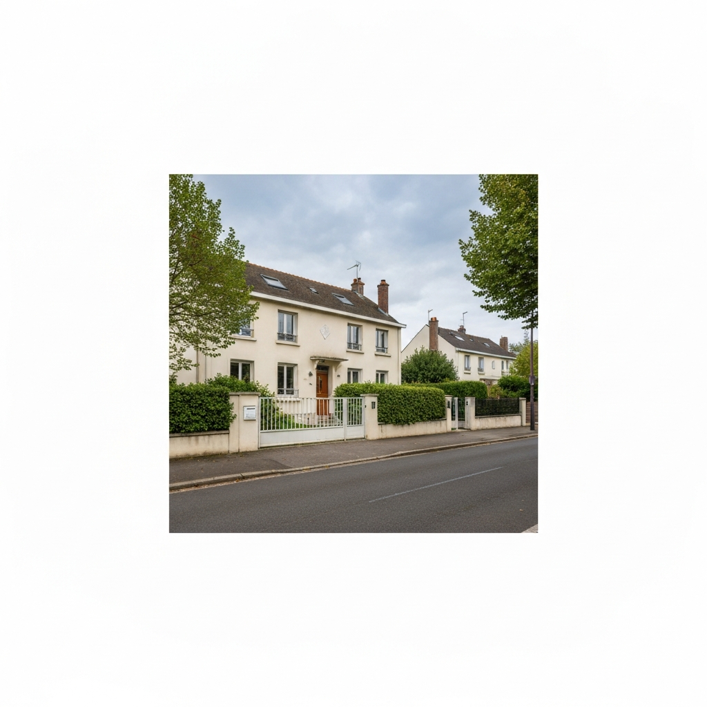 Vue aérienne de Montreuil avec un focus sur la proximité de Val de Fontenay