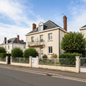 Vue de Montreuil avec des panneaux immobiliers indiquant des ventes rapides