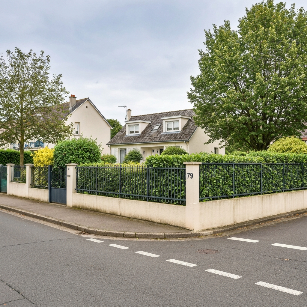 Vue du quartier Bel Air Grands Pêchers à Montreuil avec bâtiments résidentiels